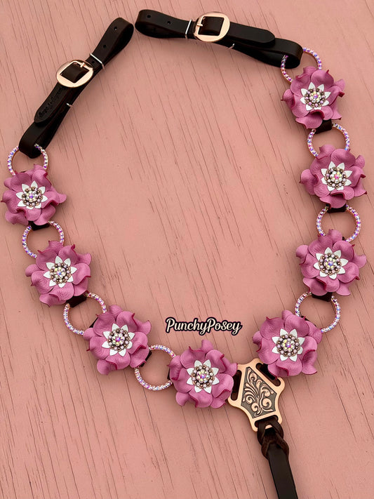 Pink Rose Gold Ring Breast Collar
