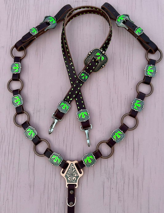 Lime Thunderbird Tack Set