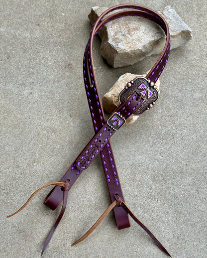 Purple Thunderbird Headstall