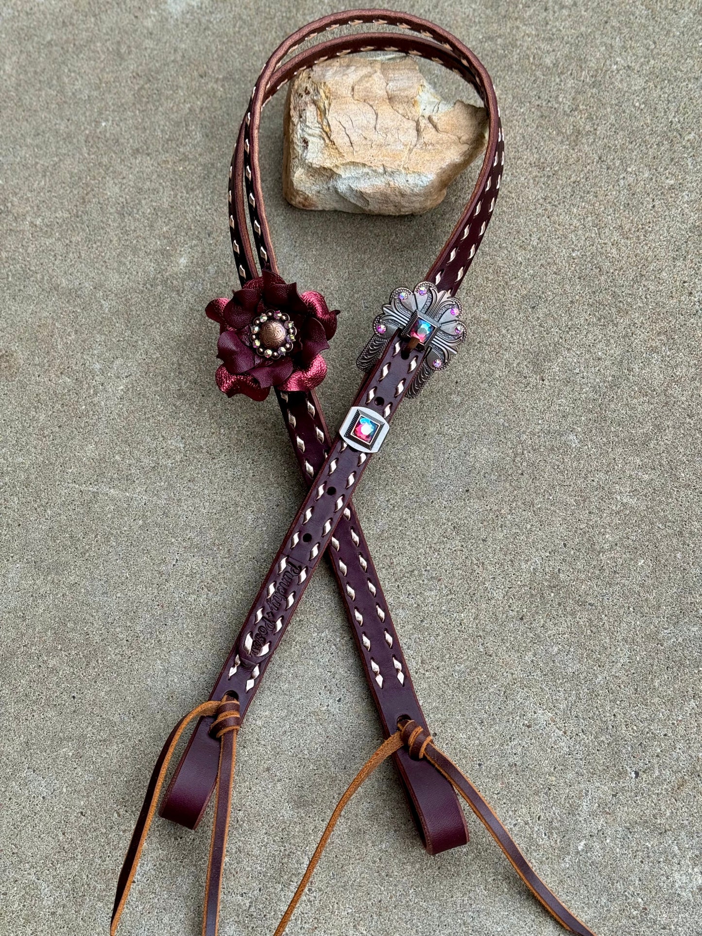 Rose Gold Bling Headstall