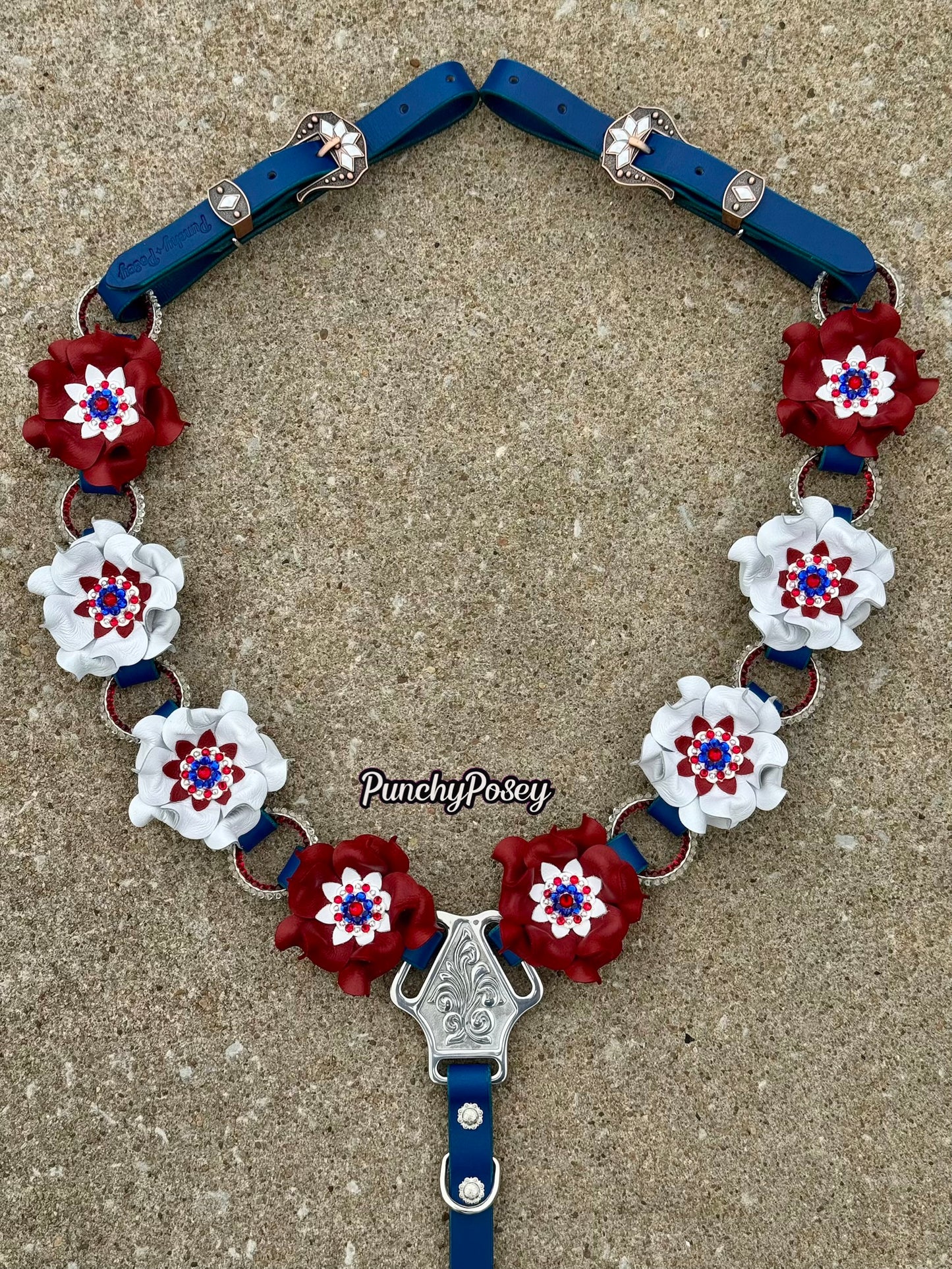 Patriotic Posey Bling Breast Collar