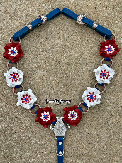 Patriotic Posey Bling Breast Collar