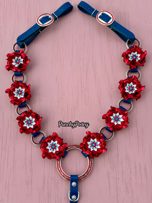 Patriotic Posey Breast Collar