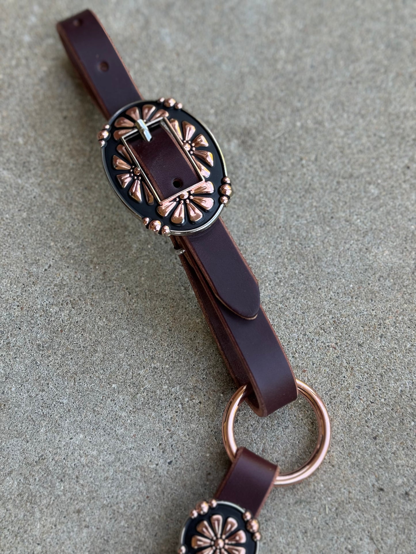 Rose Gold Concho Ring Breast Collar