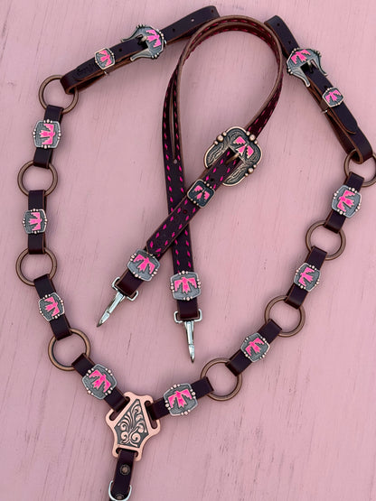 Hot Pink Thunderbird Tack Set