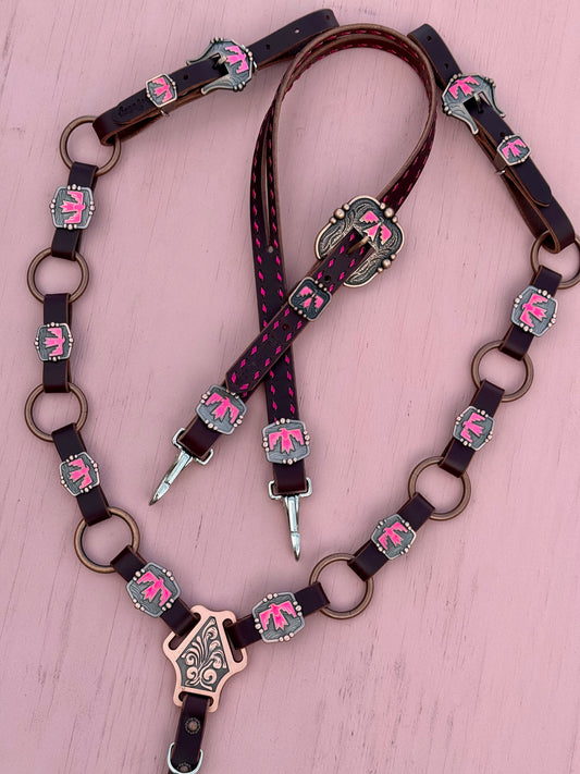 Hot Pink Thunderbird Tack Set