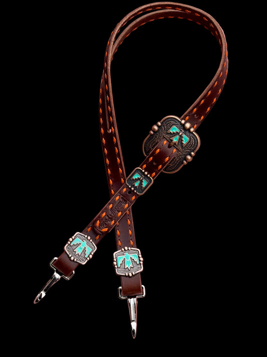 Orange Thunderbird Headstall