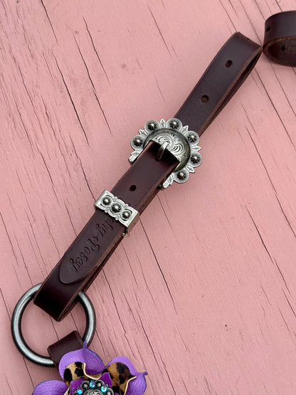 Lilac Cheetah Breast Collar