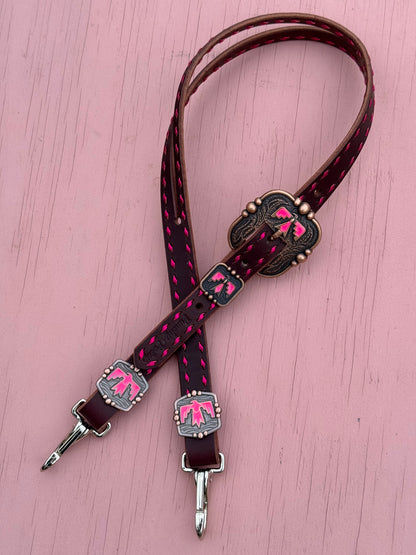 Metallic Pink Thunderbird Headstall