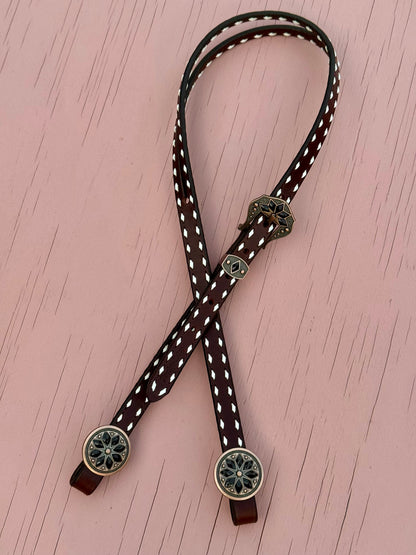 Chocolate White Headstalls