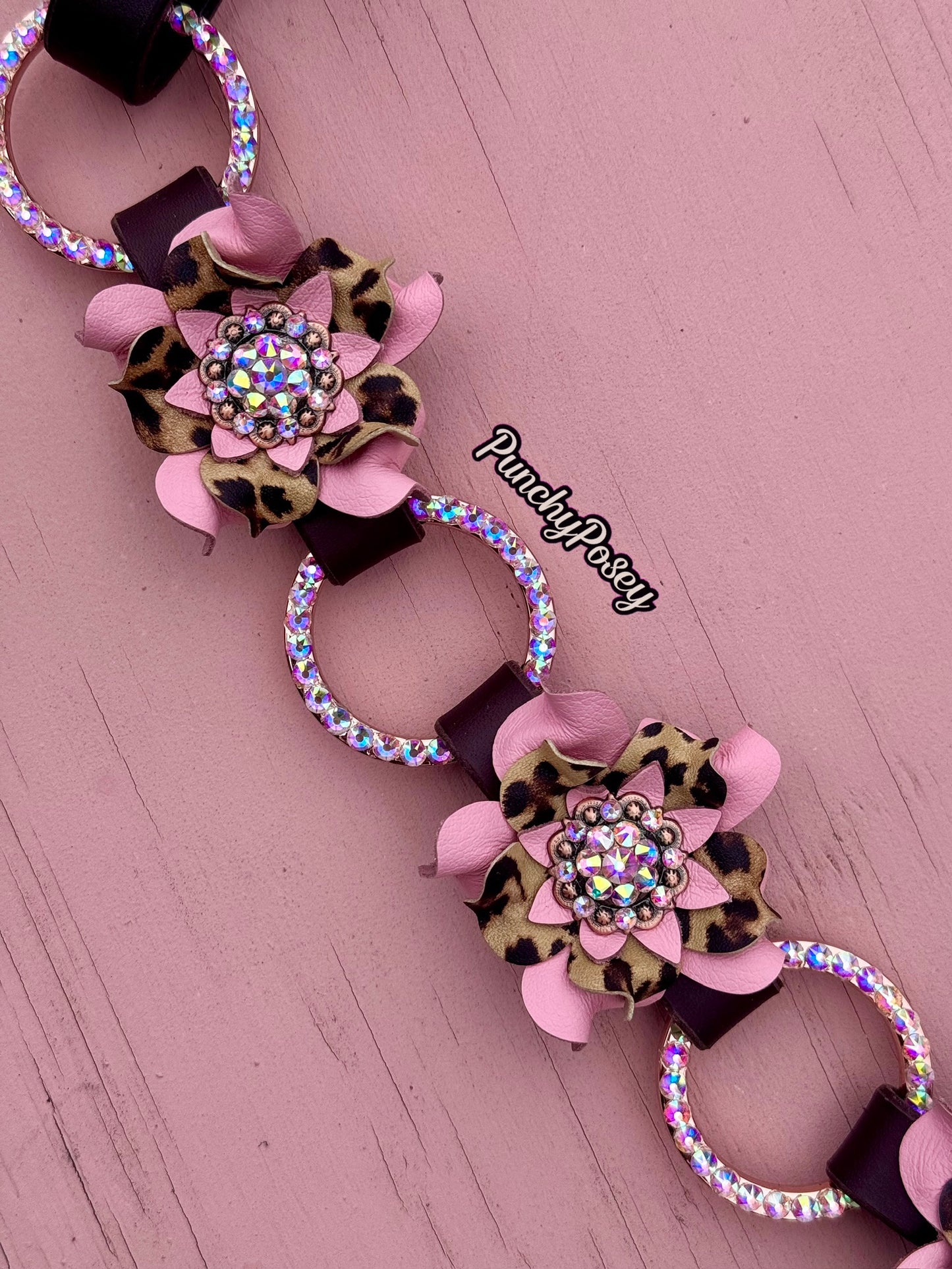 Pink Bling Ring Breast Collar