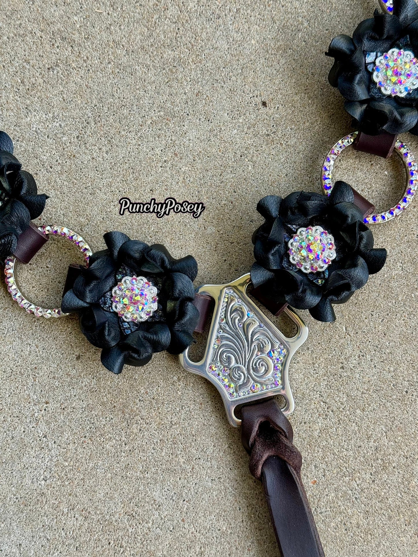 Black Fringe Breast Collar