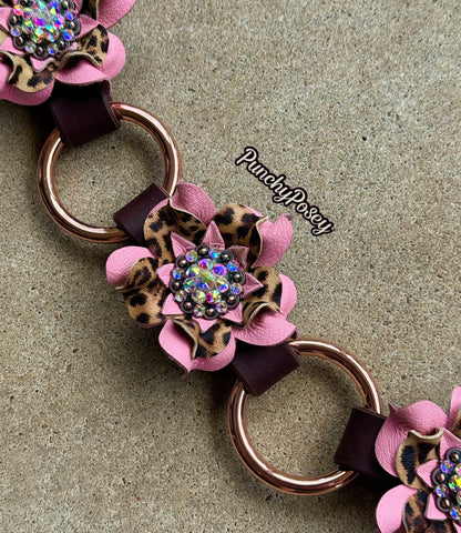Baby Pink Cheetah Breast Collar