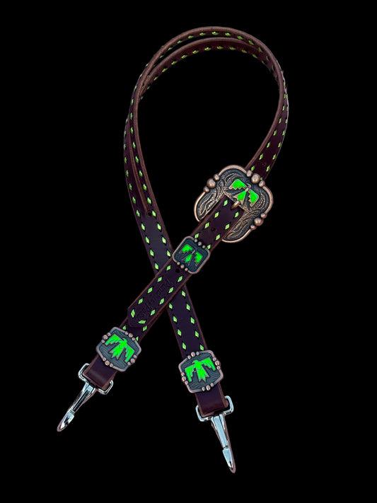 Lime Thunderbird Headstall