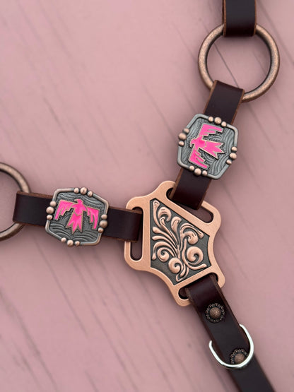 Hot Pink Thunderbird Ring Breast Collar