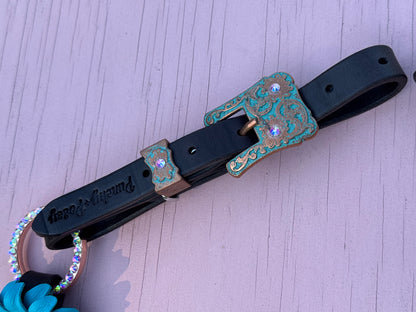 Turquoise Bling Ring Breast Collar