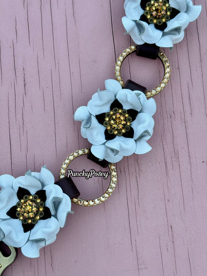 White Gold Bling Breast Collar