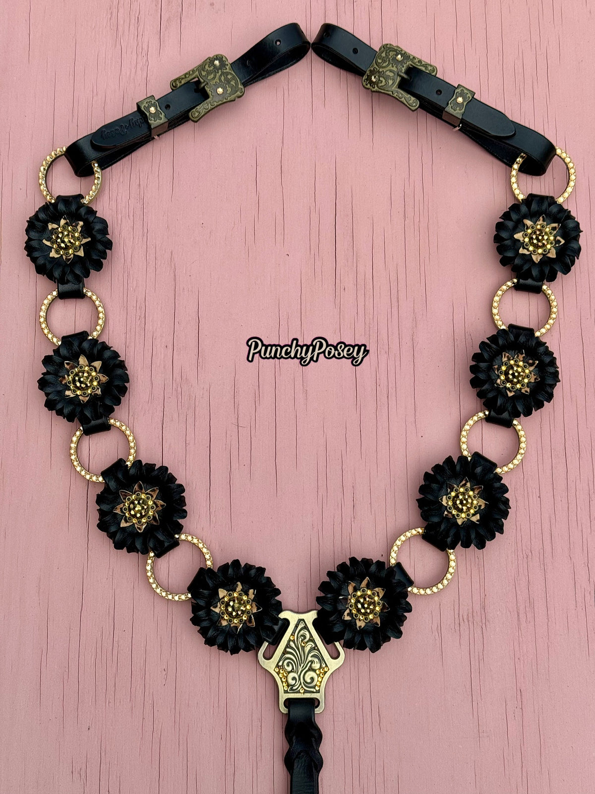Black Cheetah Breast Collar