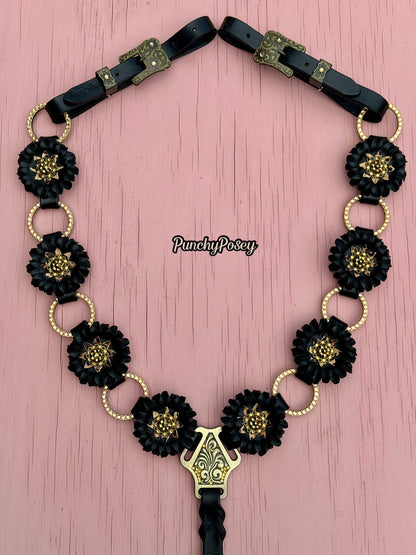 Black Cheetah Breast Collar