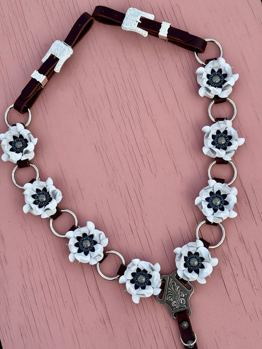 White Navy Ring Breast Collar