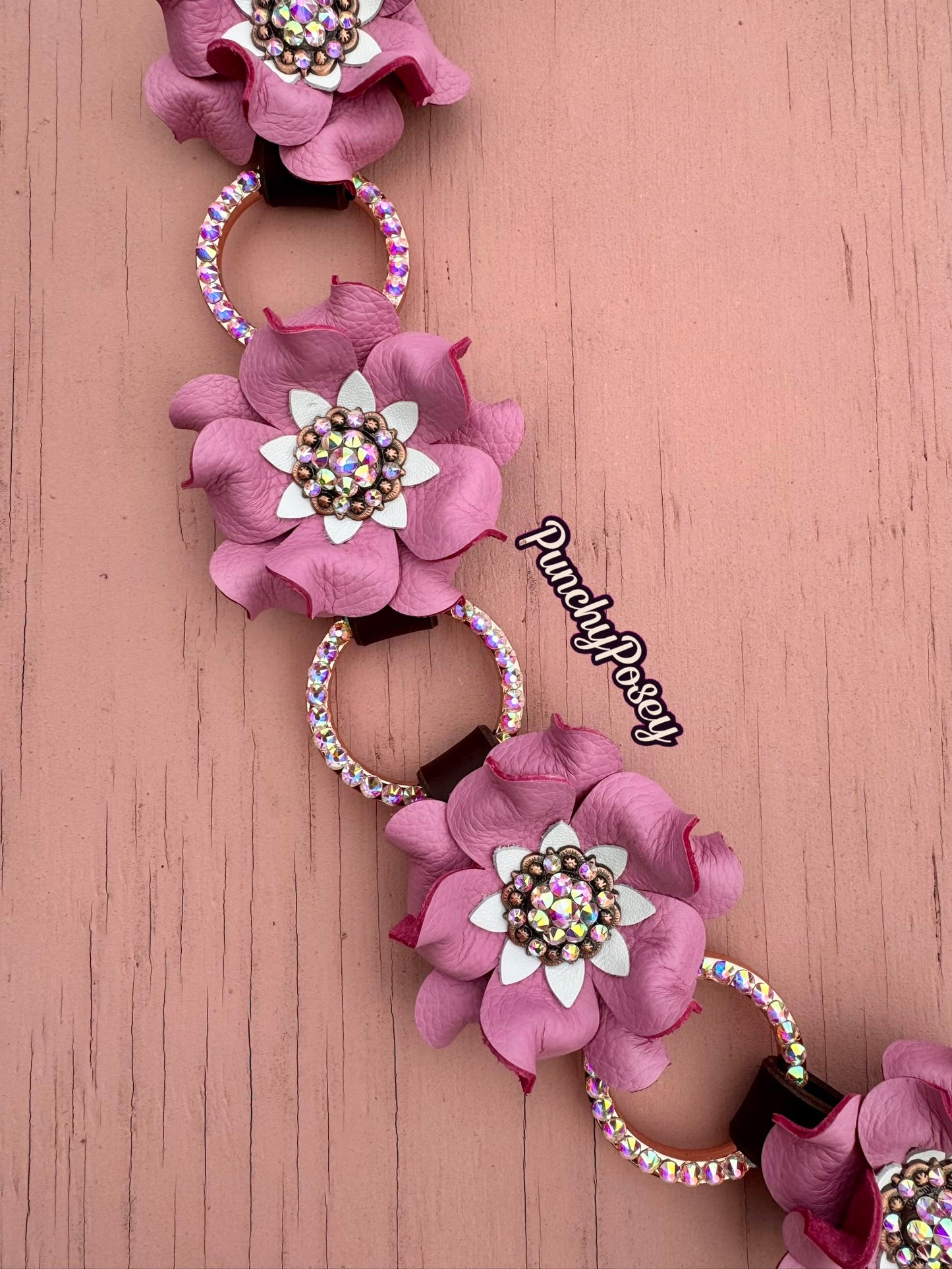 Pink Rose Gold Ring Breast Collar
