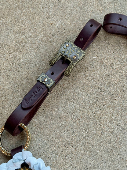 White Gold Bling Breast Collar