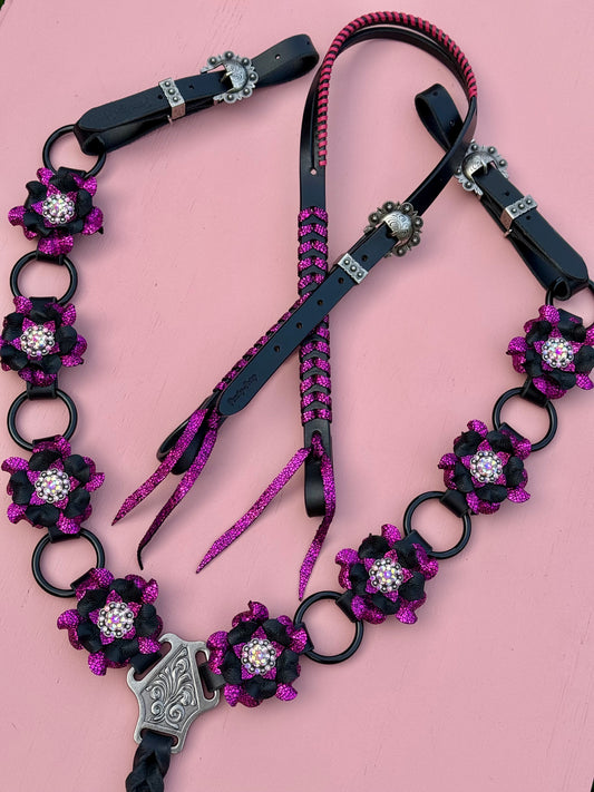 Black & Pink Ring Tack Set