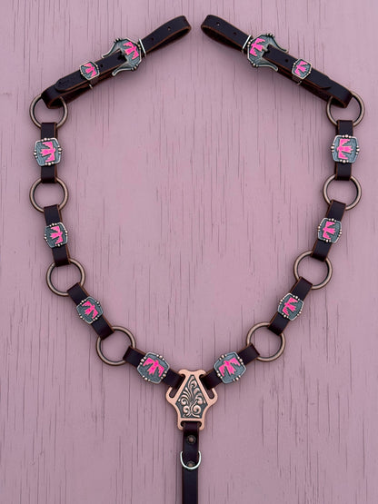 Hot Pink Thunderbird Ring Breast Collar