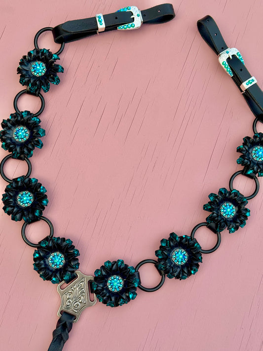 Black Turquoise Ring Breast Collar