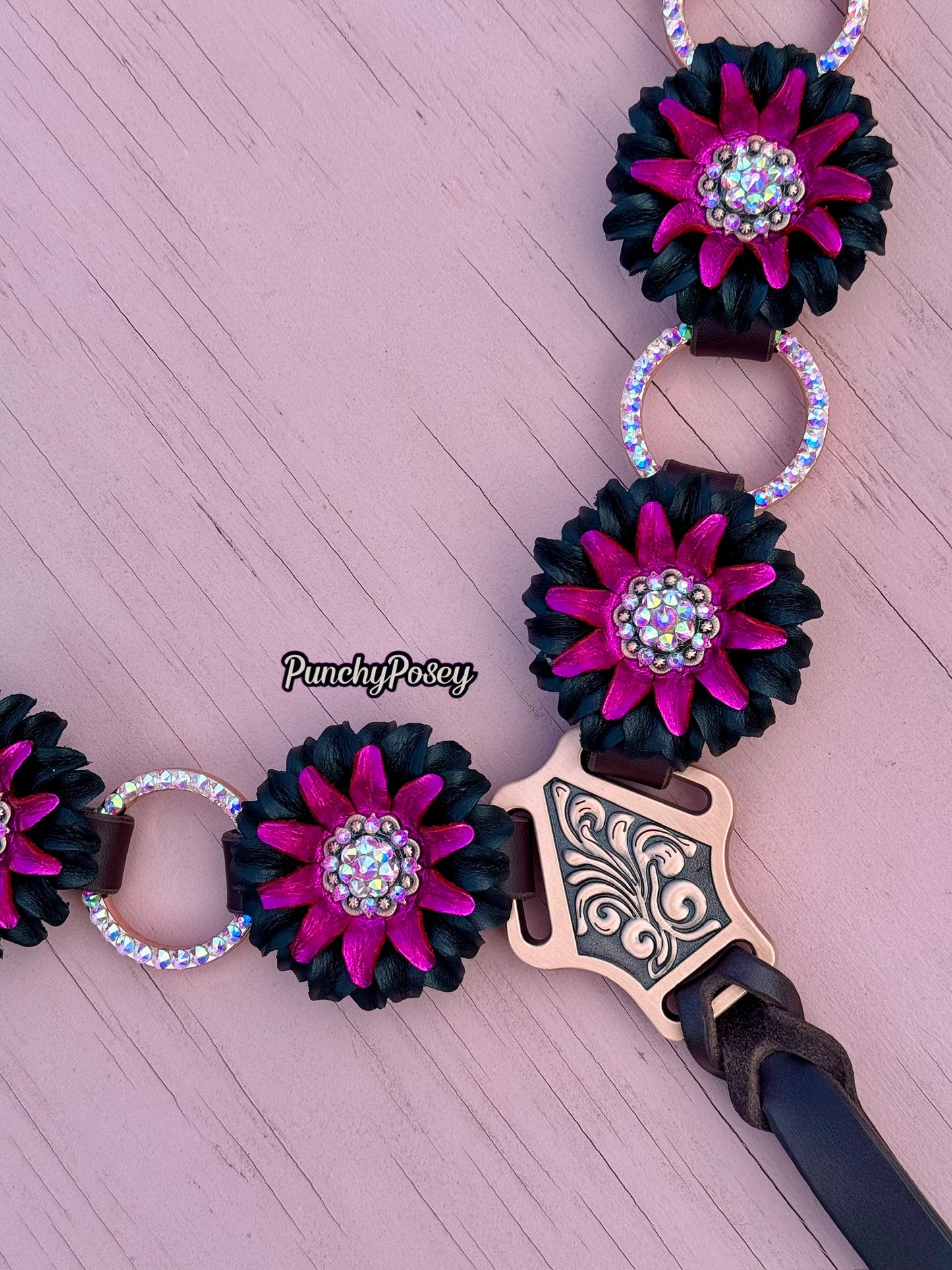 Pink Sunflower Breast Collar