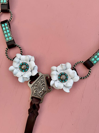 White Turquoise Ring Breast Collar