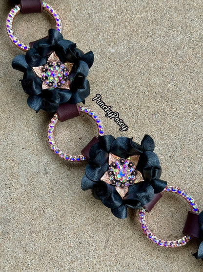 Black Rose Gold Breast Collar