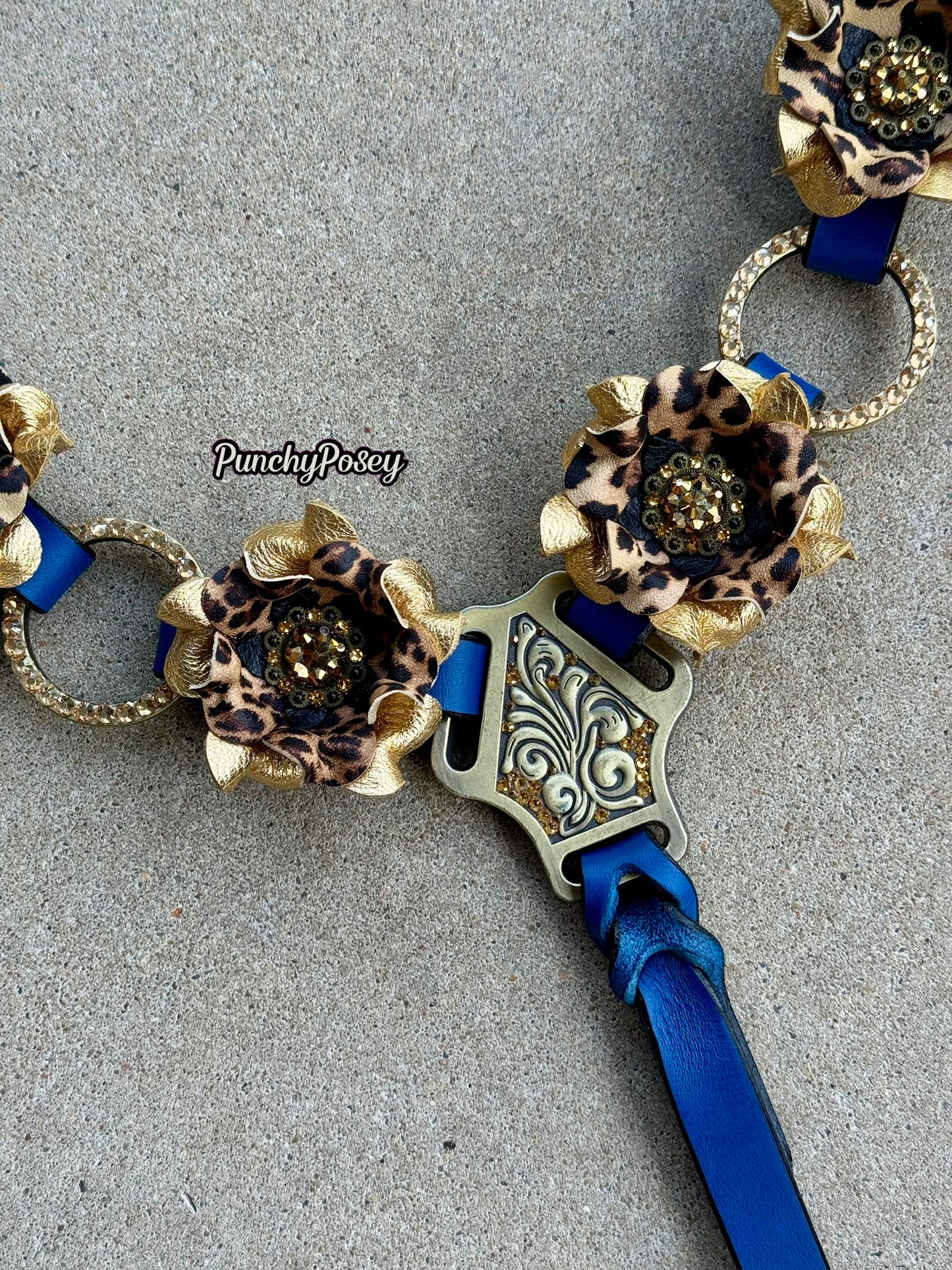 Gold Cheetah Breast Collar