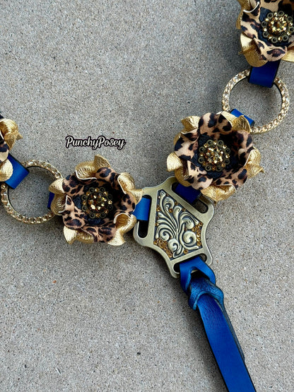 Gold Cheetah Breast Collar