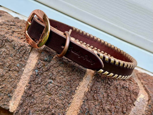 Rose Gold Whipstitch Collar