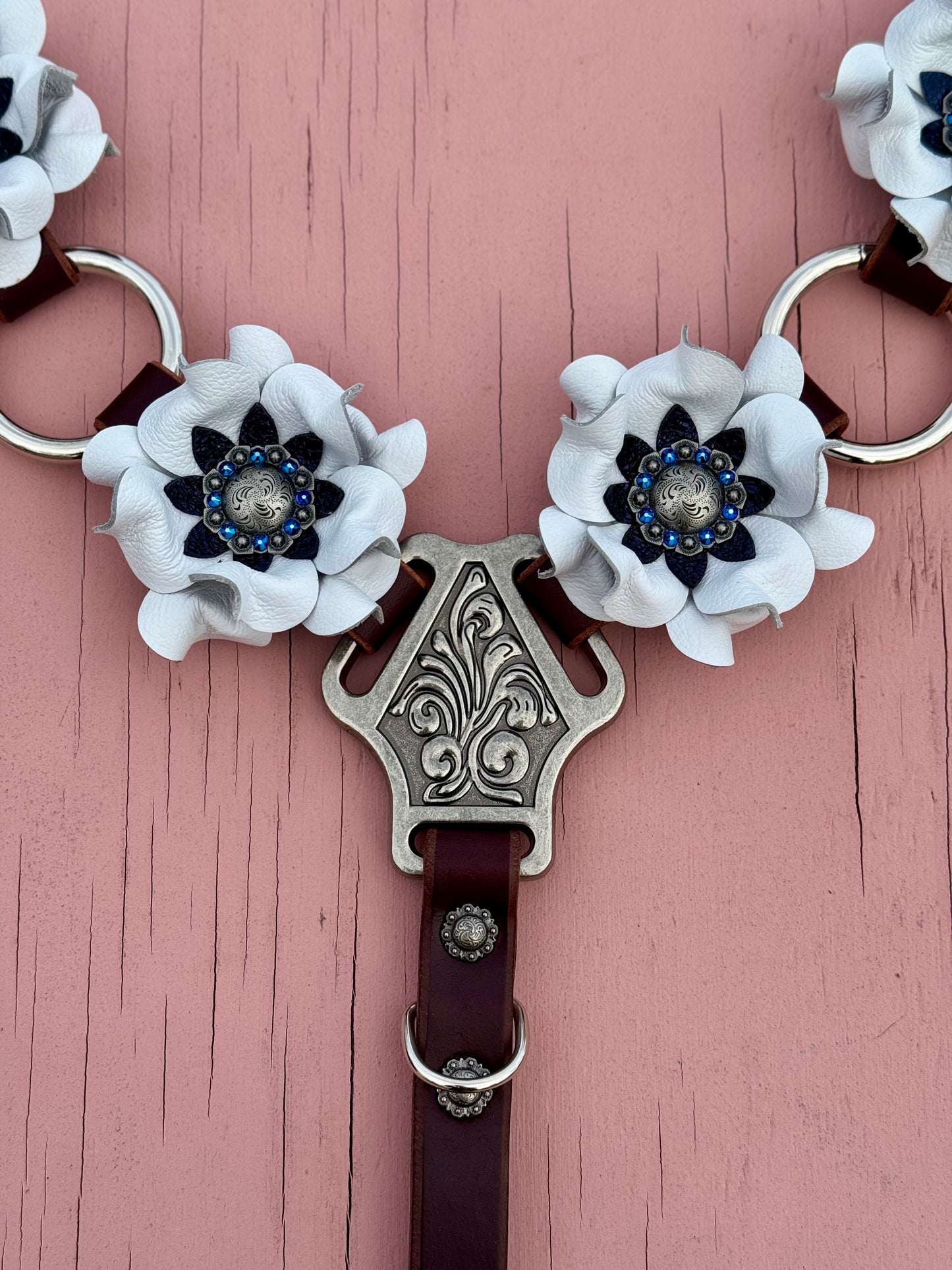 White Navy Ring Breast Collar