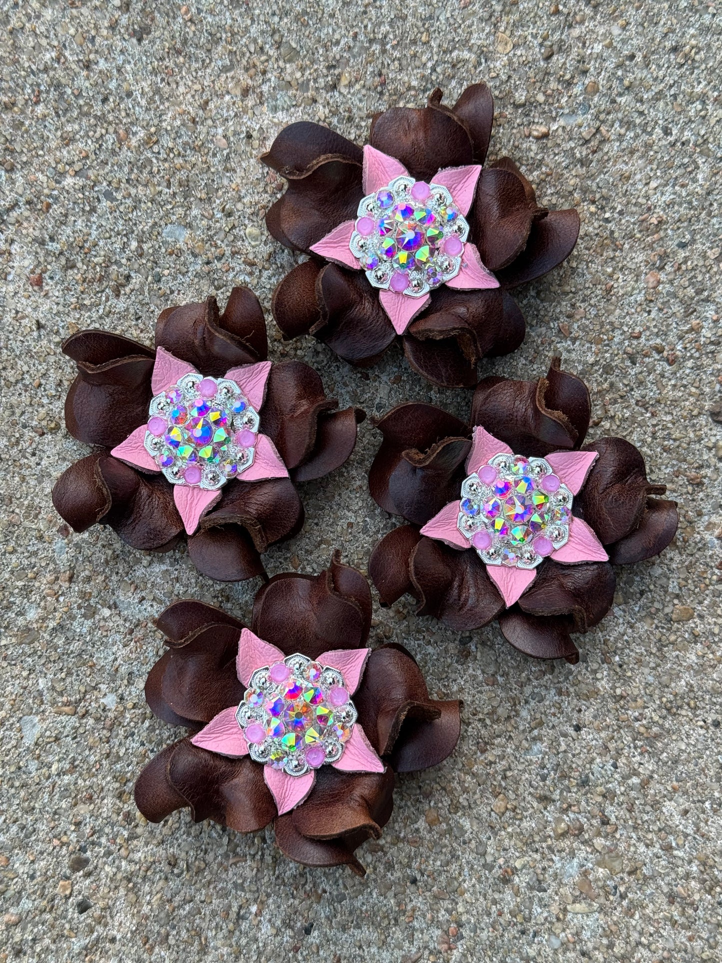 Chocolate Flower Conchos