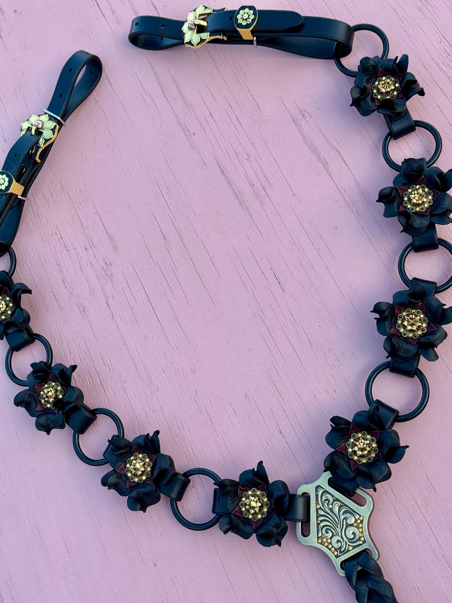 Black Gold Ring Breast Collar