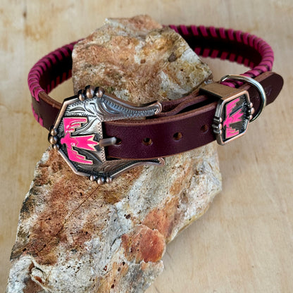 Pink Thunderbird Dog Collar