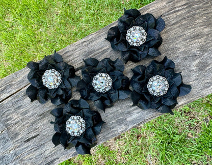 Black Shimmer Punchy Posies