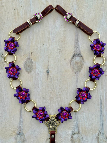 Purple Gold Ring Breast Collar