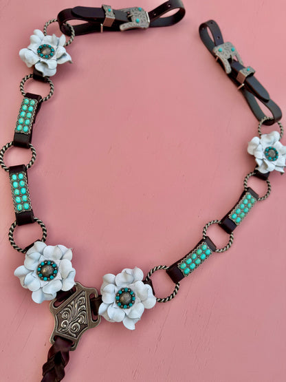 White Turquoise Ring Breast Collar