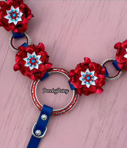 Patriotic Posey Breast Collar