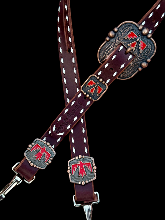 Red Thunderbird Headstall