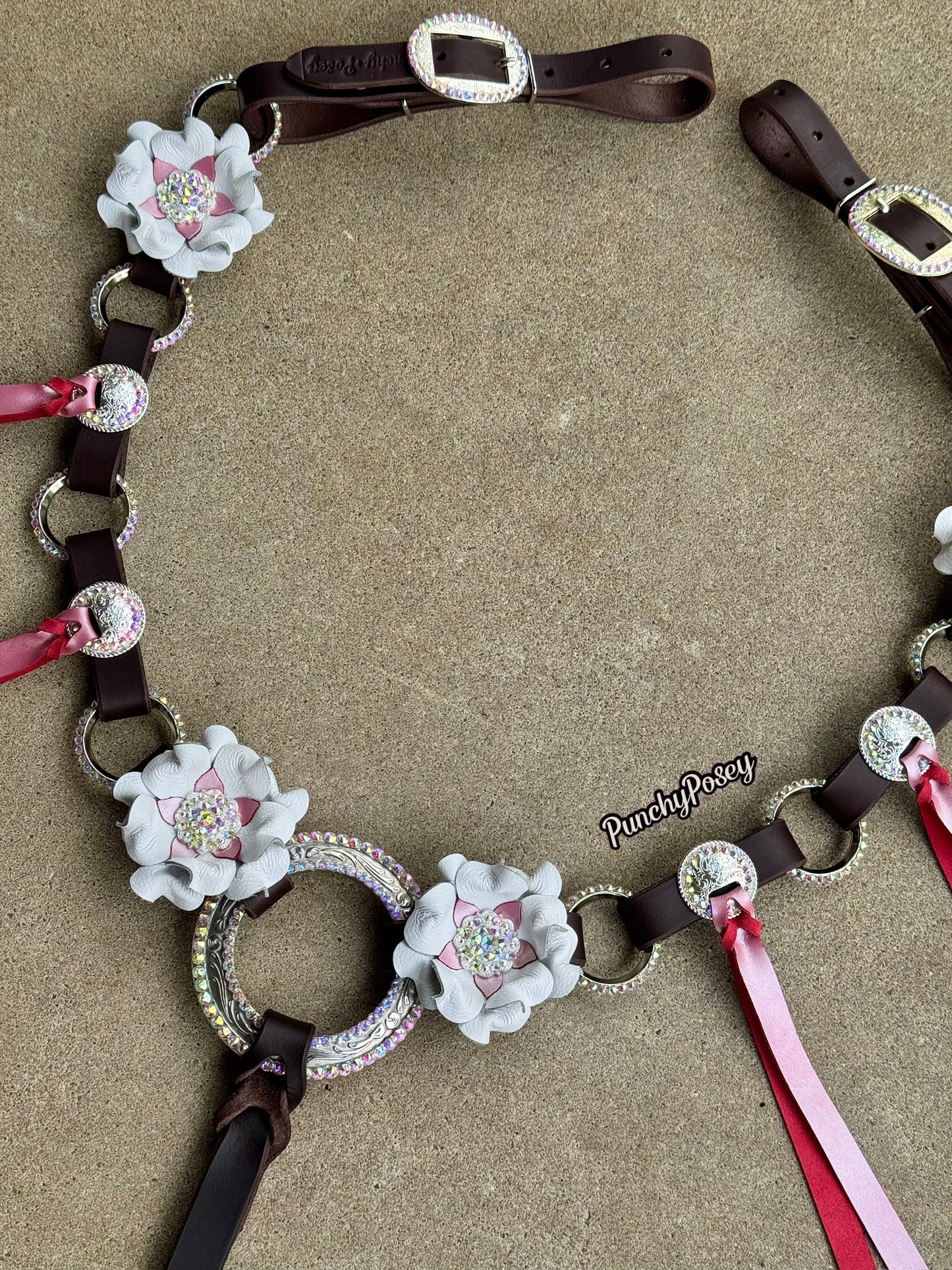Pink Tassel Breast Collar