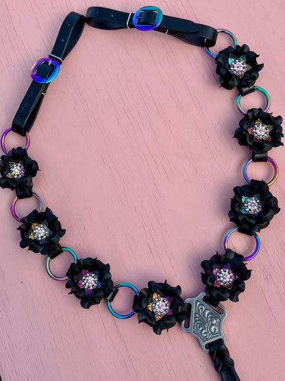 Black Rainbow Ring Breast Collar