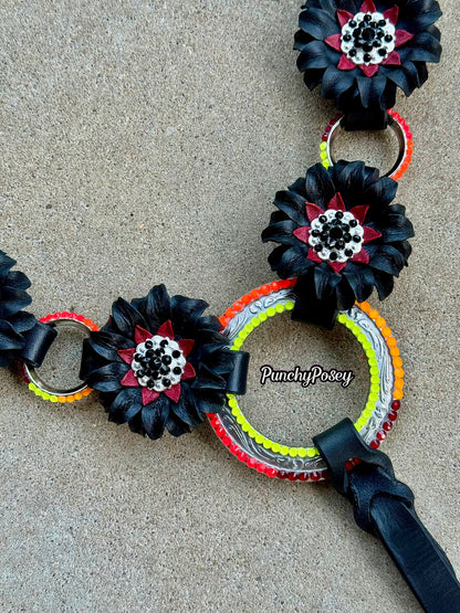Black Ombré Breast Collar