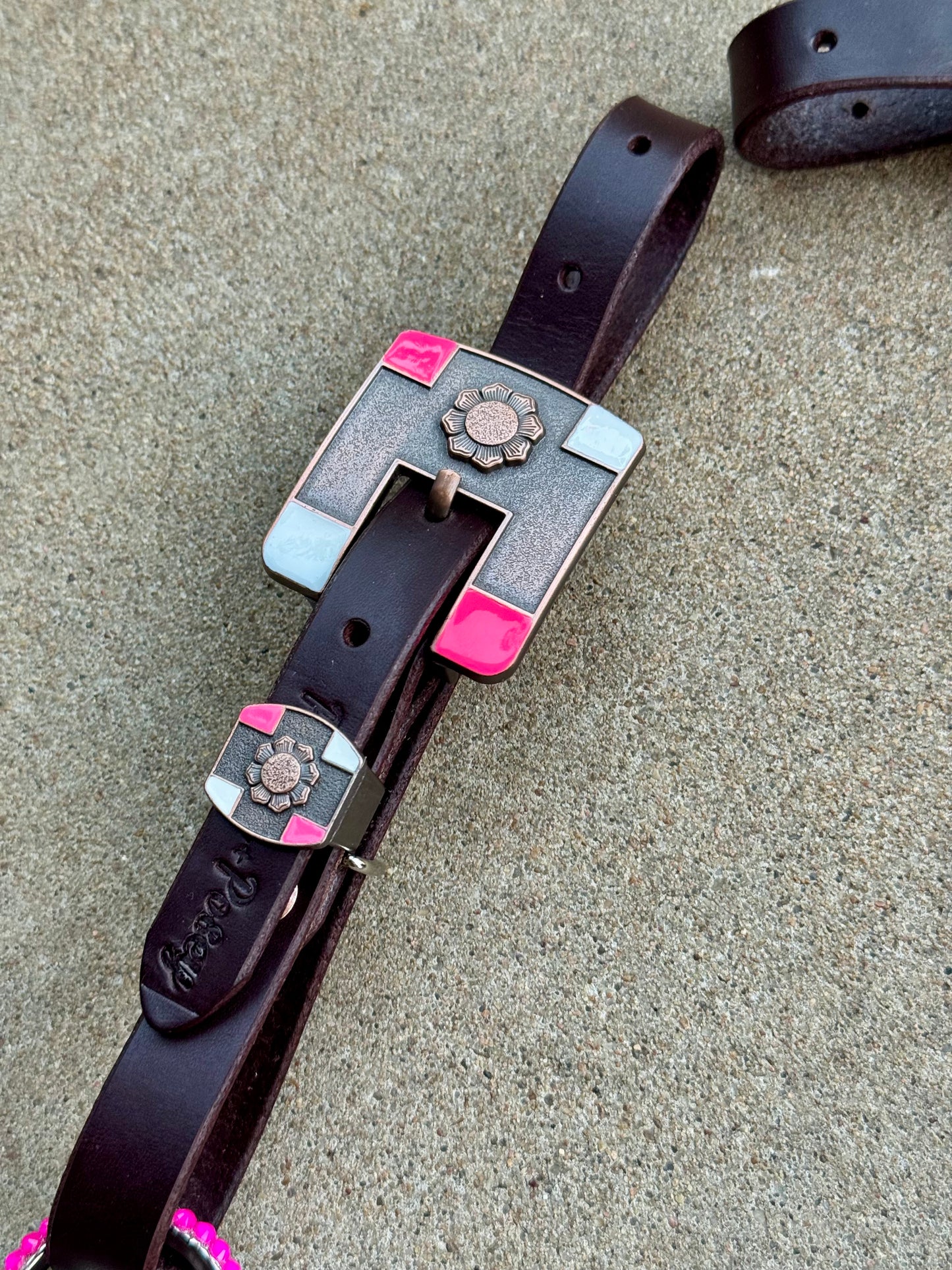 Pink Checker Breast Collar