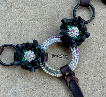 Black Green Tassel Breast Collar