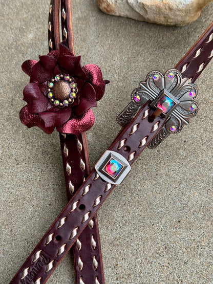 Rose Gold Bling Headstall